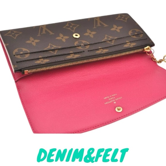 🩷LOUIS VUITTON Fuchsia Monogram Bloom Flower Emilie Long Wallet | PRELOVED EUC! - Picture 12 of 16